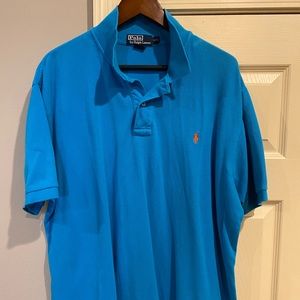 RL short sleeve 2-button placket polo XXL